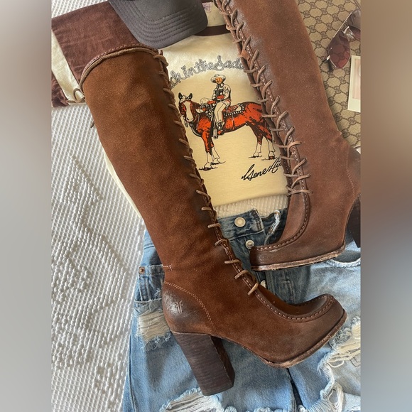 FRYE | Parker Tall Lace Up Boots - Picture 3 of 9